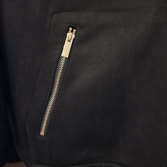 Joy‎ CleanBoss Luxurious Faux Suede Reversible Bomber Jacket - - Picture 4 of 6